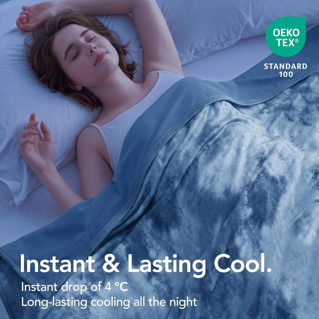 Cooling Blanket King Size 90"x104" for Hot Sleepers | Cold Summer Soft Blanket for Bed Couch and Travel Absorbs Heat