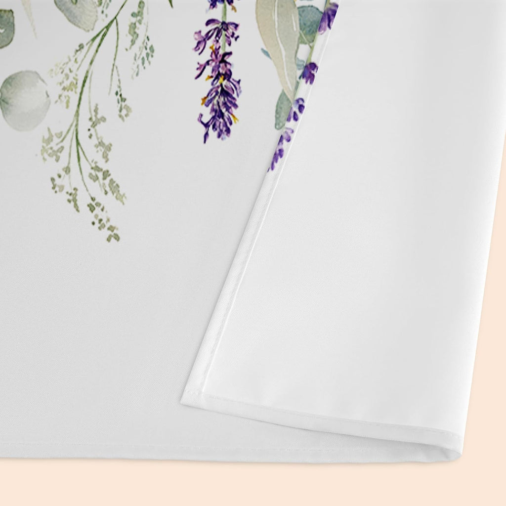 Spring Wildflower Flower Valance for Windows,Window Treatment Curtains Rod Pocket Sheer Small Short Valance for