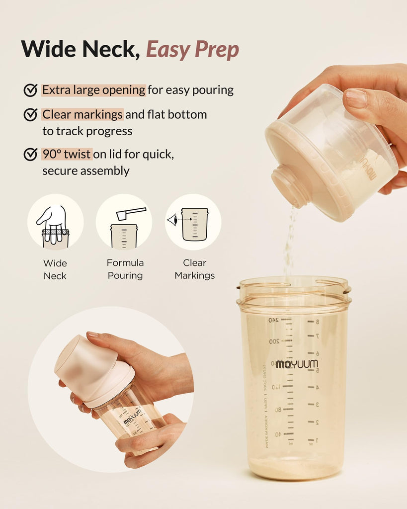 Premium PPSU Wide Neck Anti-Colic Baby Bottle | Made in Korea, Microplastic & BPA-Free, Breastfeed Transition