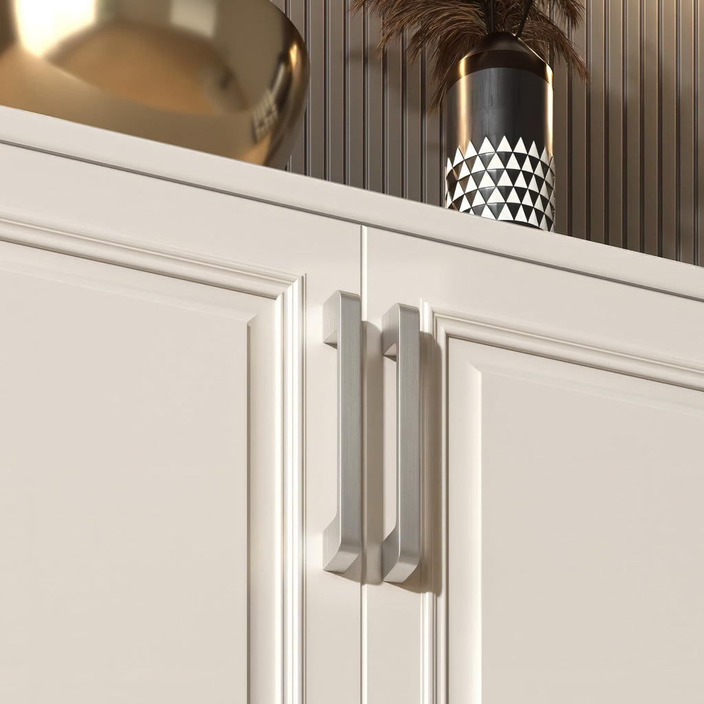 Brushed Nickel Cabinet Pulls 7-9/16" Nickel Cabinet Handle 15 Pack