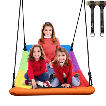 700lb Giant 60" Skycurve Platform Tree Swing for Kids and Adults