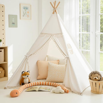 Teepee Tent Play Tents Girl Boy Indoor Outdoor Gift Playhouse Toy