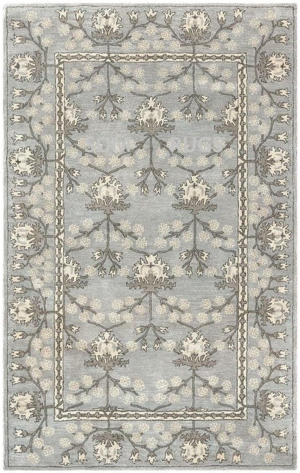 New Kennedy Handmade Tufted 100% Woolen Area Rugs & Carpet Dinning Room Luxury Home (Gray 10x14 Feet)
