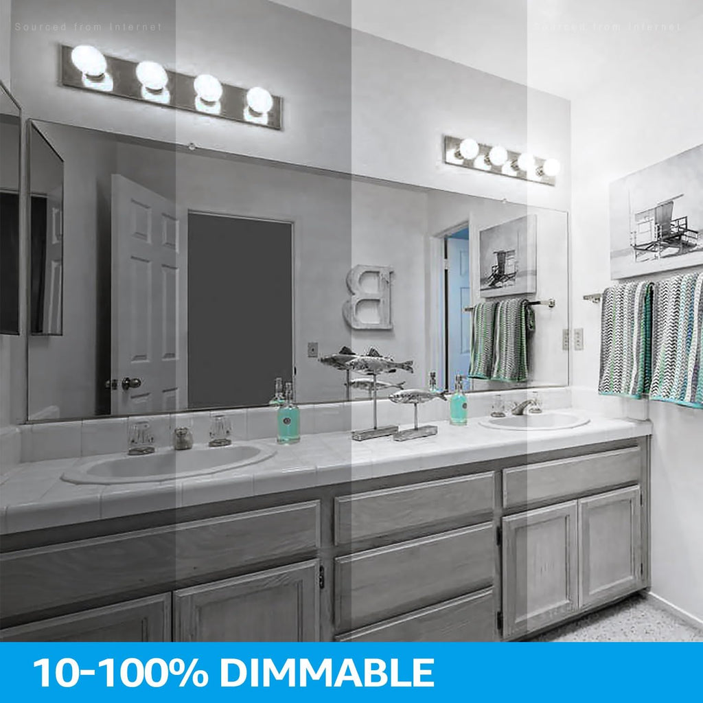 G25 LED Light Bulbs, 5W 450LM, Dimmable, 5000K
