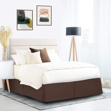 Italian Finish Egyptian Cotton Tailored Split Corner Bed Skirt with 14-inch Drop Length - Queen Size (60 x 80) Color