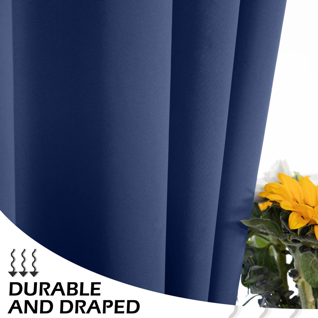Sliding Door Curtains, Grommet Blackout Curtain Thick Vertical Blinds Privacy Thermal Insulated Room Divider