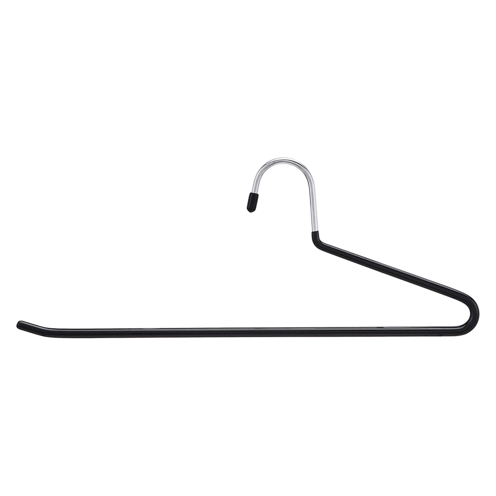 Basics Non-Slip Trouser/Slack Hangers, Pants Closet Organizer with Easy Slide Design, Metal with Rubber Coating