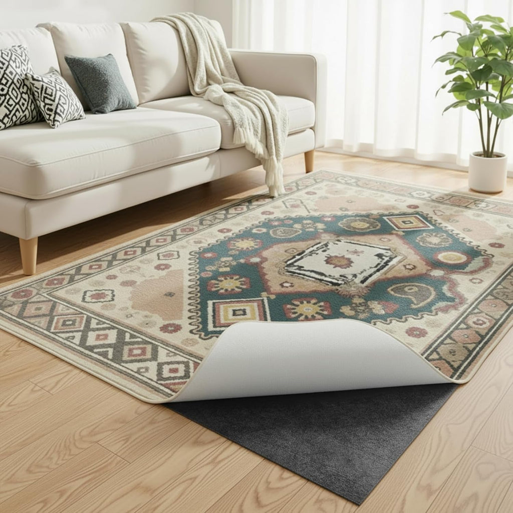 8'x10' Non‐Slip Rug Pad, 1/8" Thick Cushioned - Set of 80