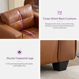 Modern Chaise Lounge Chair and Ottoman — Leather