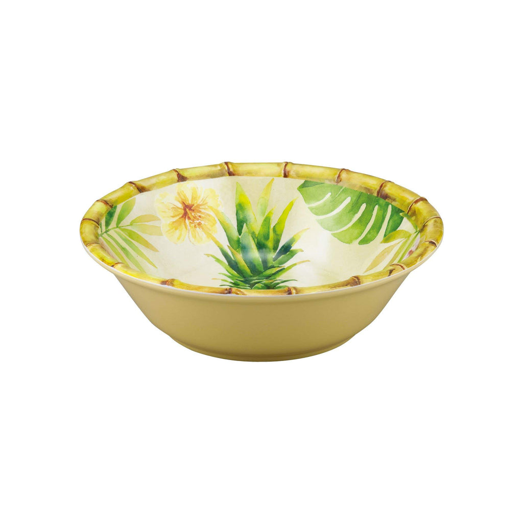 12 Piece Pineapple Melamine Dinnerware Sets, Outdoor Dishes Set, Plates and Bowls Sets, Service for 4, Multicolor