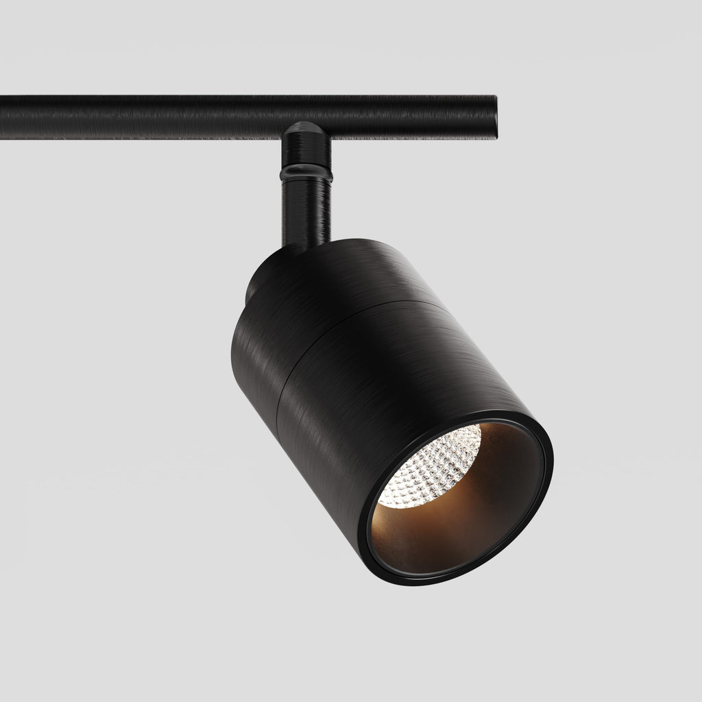 Shura Bronze 4-Light Track Light with Rotatable Heads, Integrated LED Bulbs, 3 ft. Track Lighting Kit, 3000k, 2240