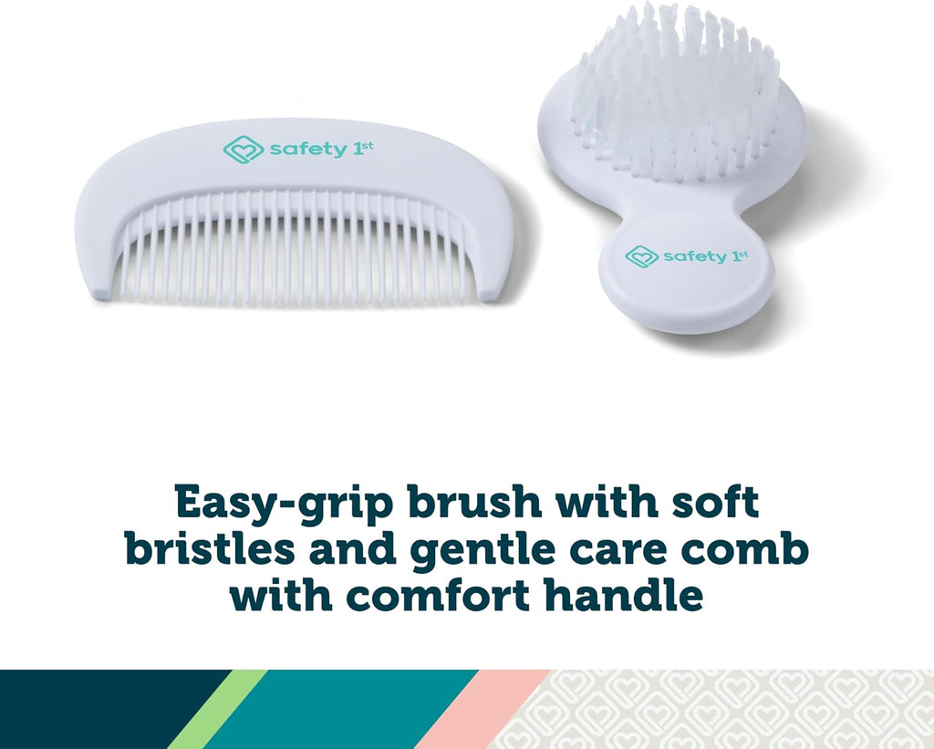 Deluxe Baby Healthcare and Grooming Kit, Pyramids Aqua, Newborn Baby Essentials, One Size, 24 Pieces