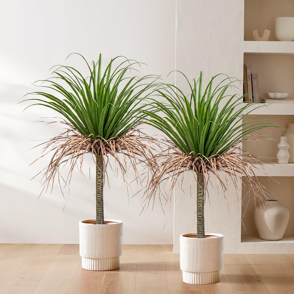 Artificial Tree 3.6Ft Faux Agave Plant Yucca Tree in Pot Decor Indoor Outdoor Dracaena Tree Tropical Yucca Palm Fake