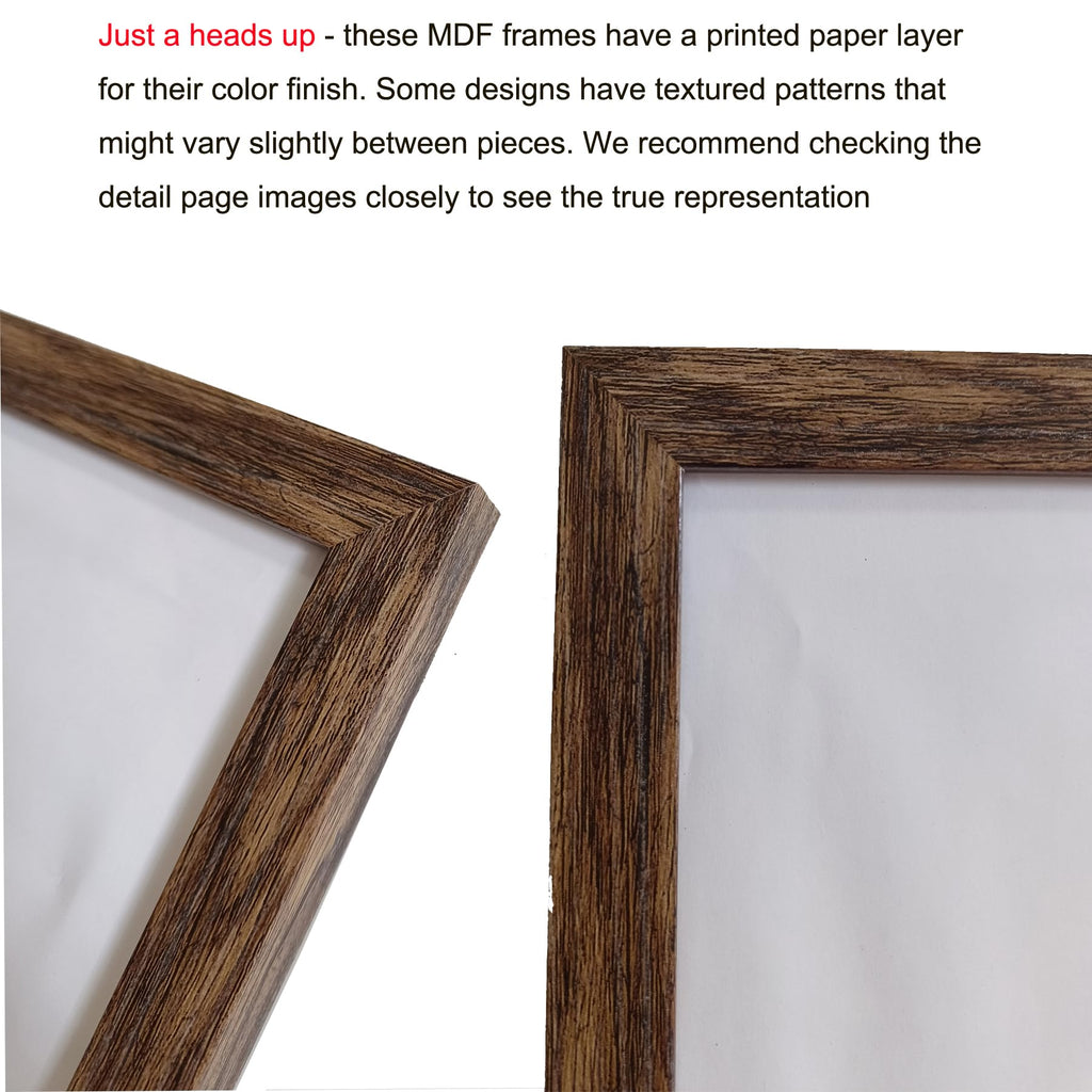 18x24 Frame in Rustic Brown, Gallery Frame for Wall Mounting, 2 Pack