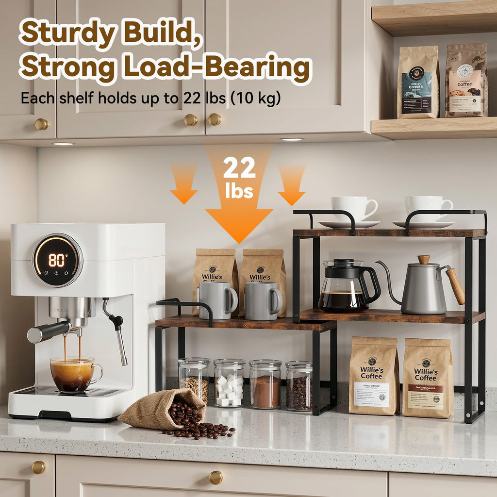 Stackable Kitchen Countertop Organizer Corner Shelf