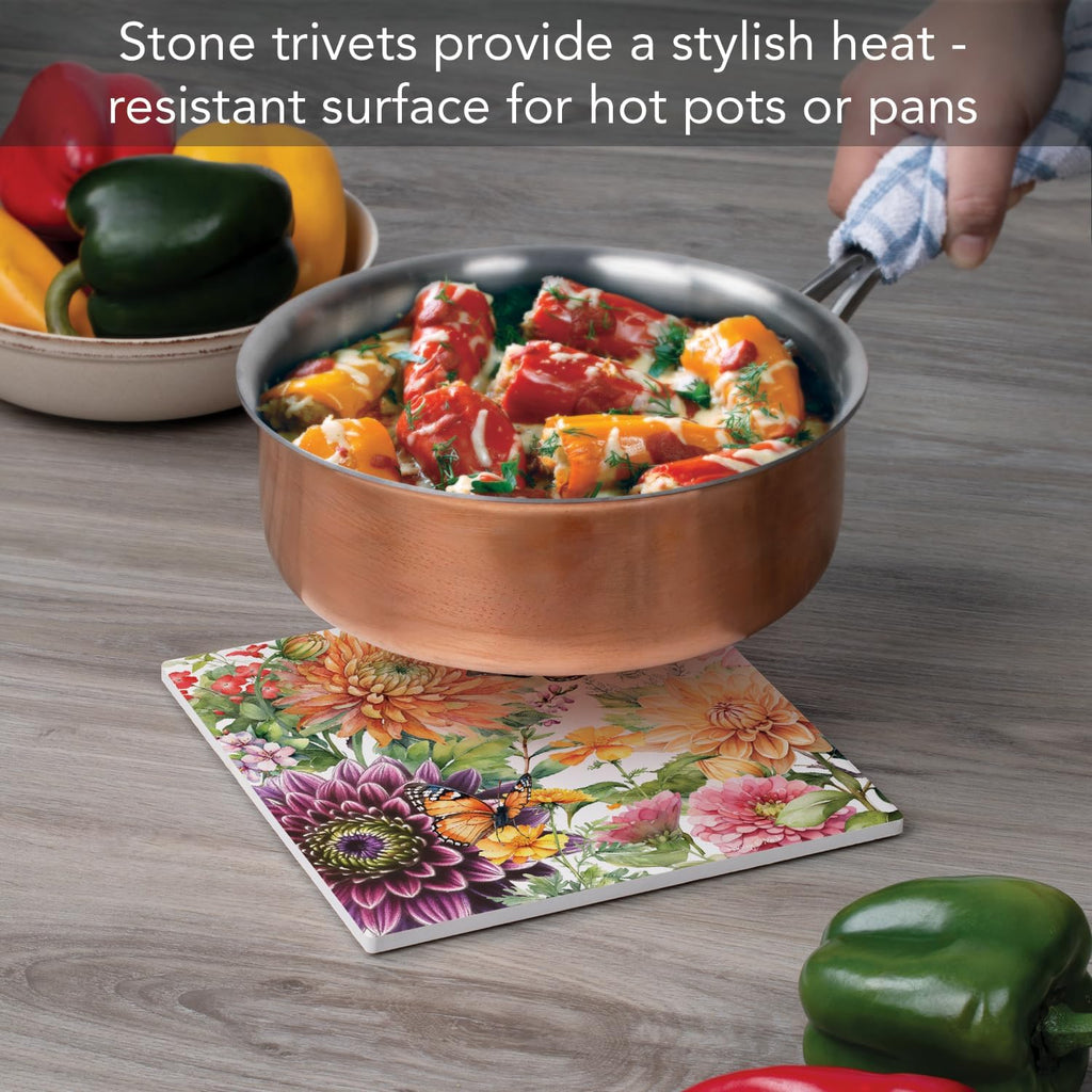 Thirstystone Botanica Decorative Heat Tolerant Stone Trivet