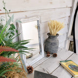 Wall Mirror with Wood Framed Rustic Mirrors for Wall Rectangle Decorative Bathroom Living Room Entryway Farmhouse