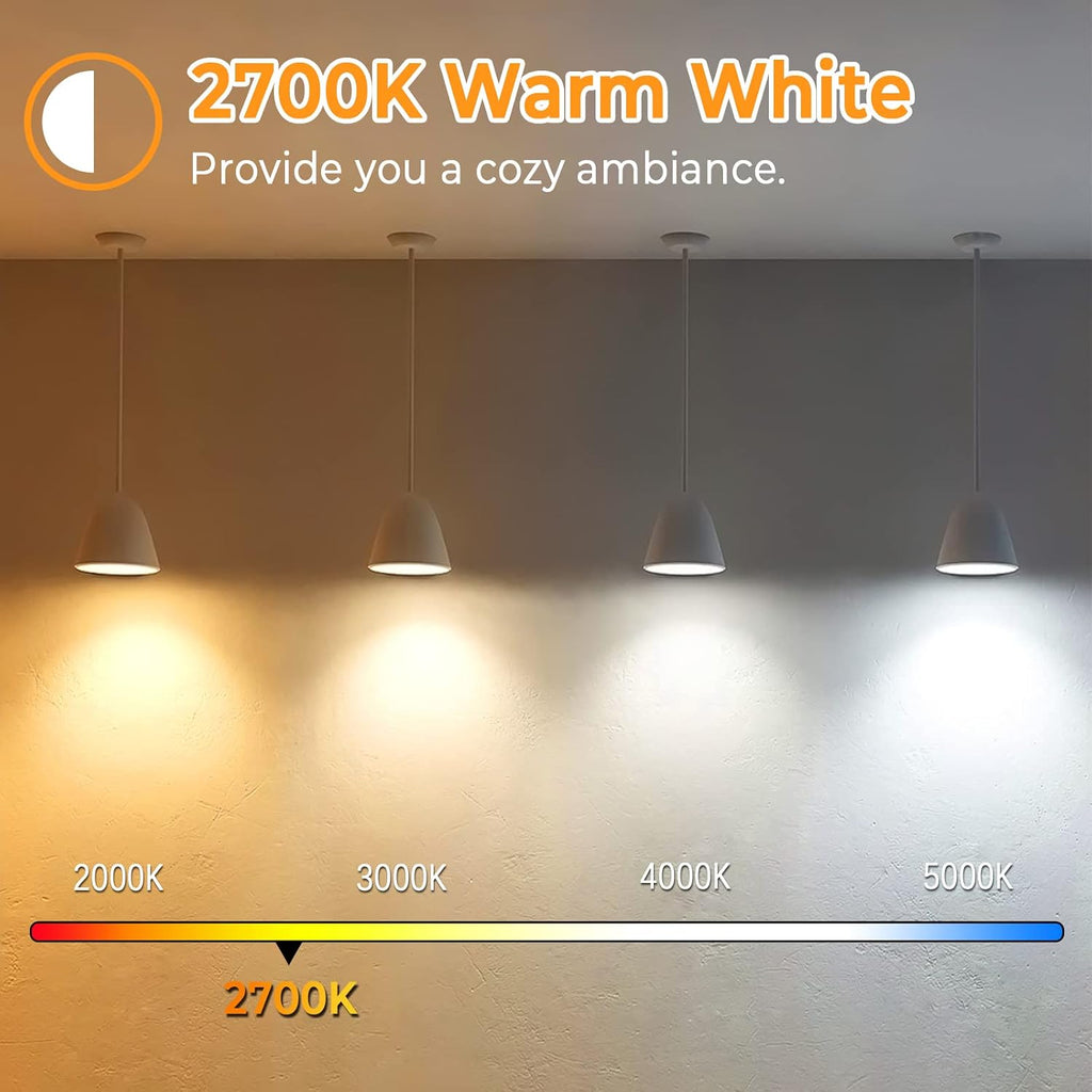 Vintage LED Edison Bulbs 60W Equivalent, 6W ST58 2700K Warm White Antique LED Filament Bulbs, E26 Medium Base
