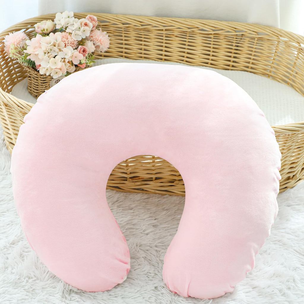 Nursing Pillow Cover, Soft Stretchy Nursing Cover for Breastfeeding Pillow, 1 Pack Reversible Removable Slipover for