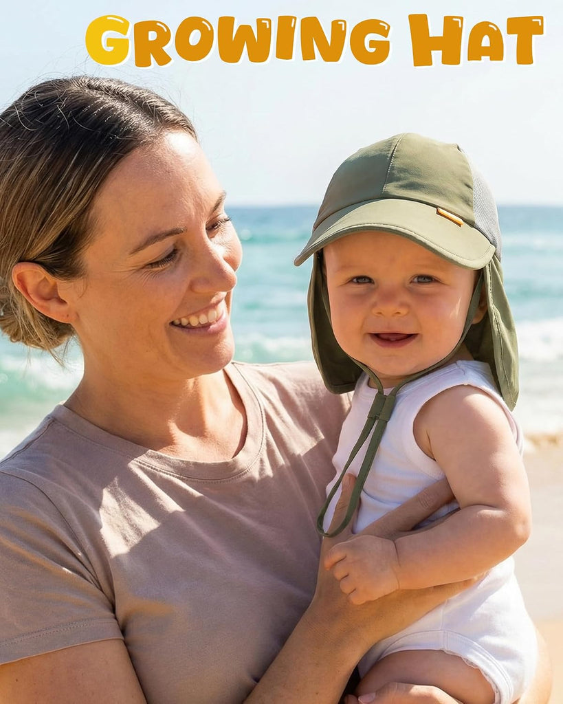 Baby Sun Hat with Breathable Mesh, UPF 50+ Boys Girls Toddler Swim