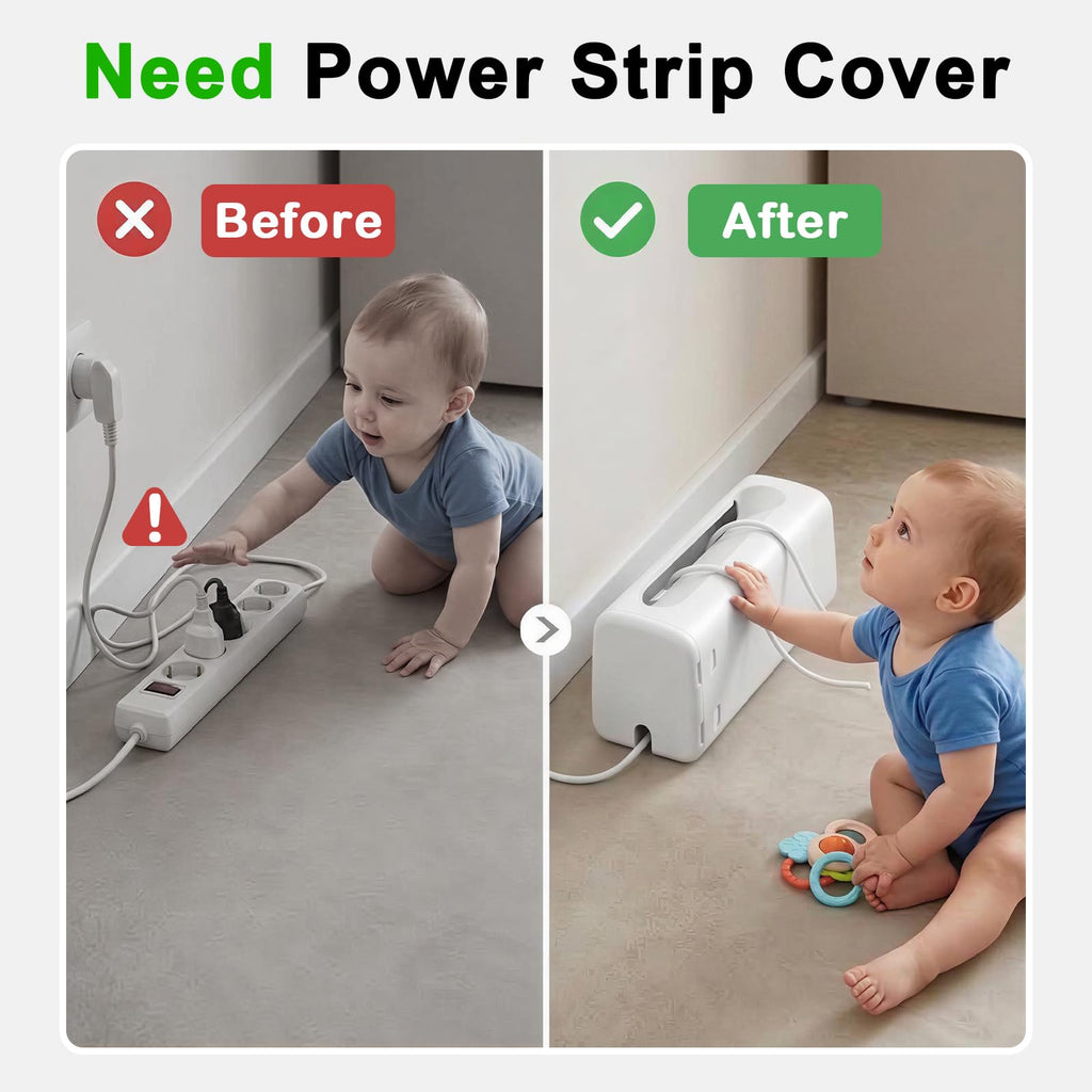 Baby Proof Power Strip Cover Box, 2 Pack