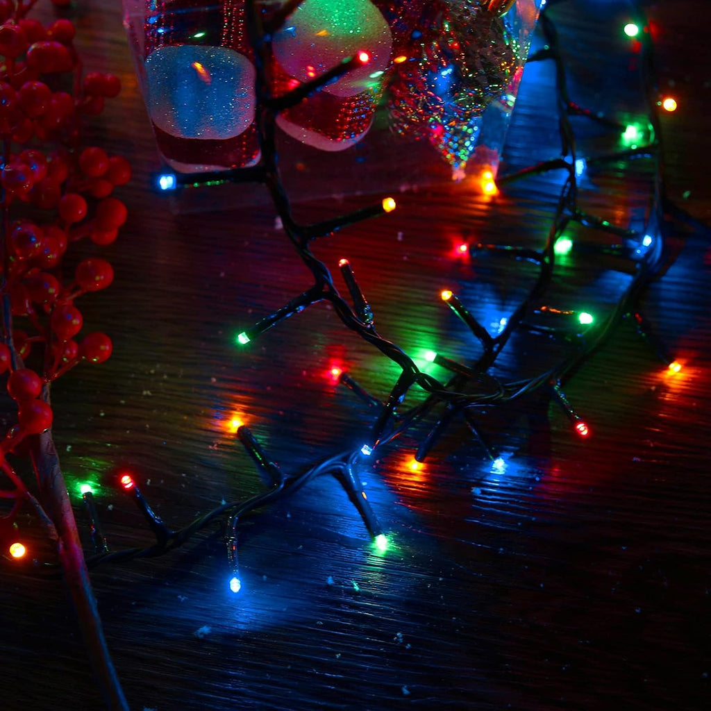 1000 LED 82 ft Christmas Cluster Lights Xmas String Lights Multicolor