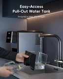 Nugget Ice Makers Dispenser 40 lbs Per Day Pebble Sonic Ice Machine Countertop, Touch-Free Ice, Self-Cleaning