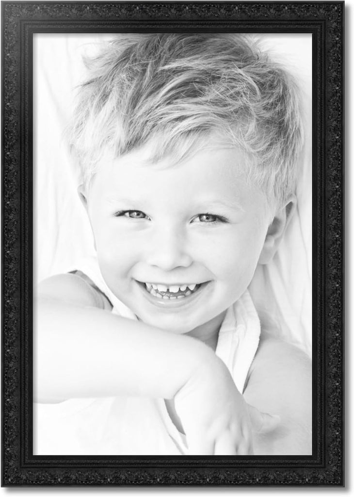 24x36 Inch Black Picture Frame, This 2.69 Inch Custom Poster Frame is Majestic Black - Comes with Economy Acrylic and