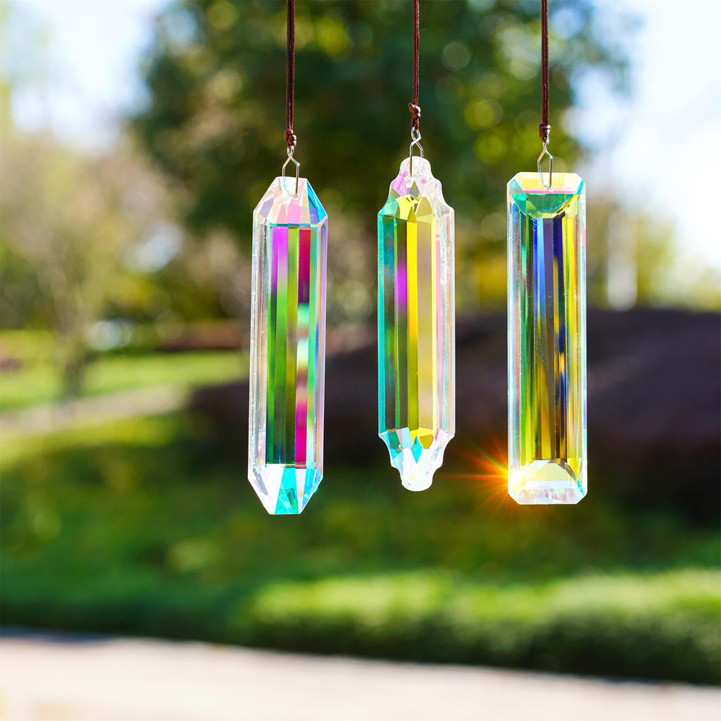 3 Pack Crystal Suncatcher Prism, Window Hanging