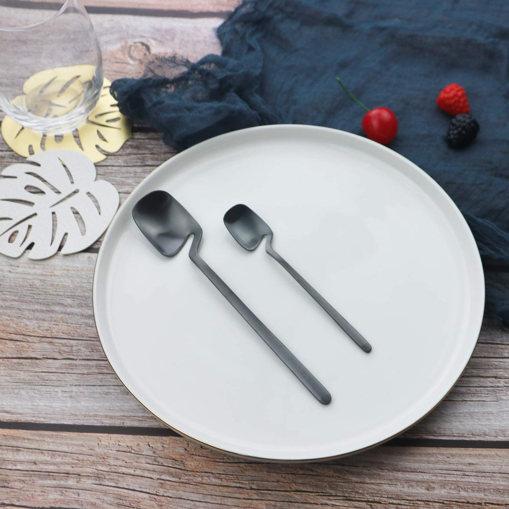 Silverware Set Satin Finish 24-Piece Stainless Steel Flatware Set Kitchen Utensil Set Service for 6 Tableware Cutlery