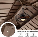 20'' Outdoor Ceiling Fans with Lights, Gazebo Fan Wet Rated  - Image 7