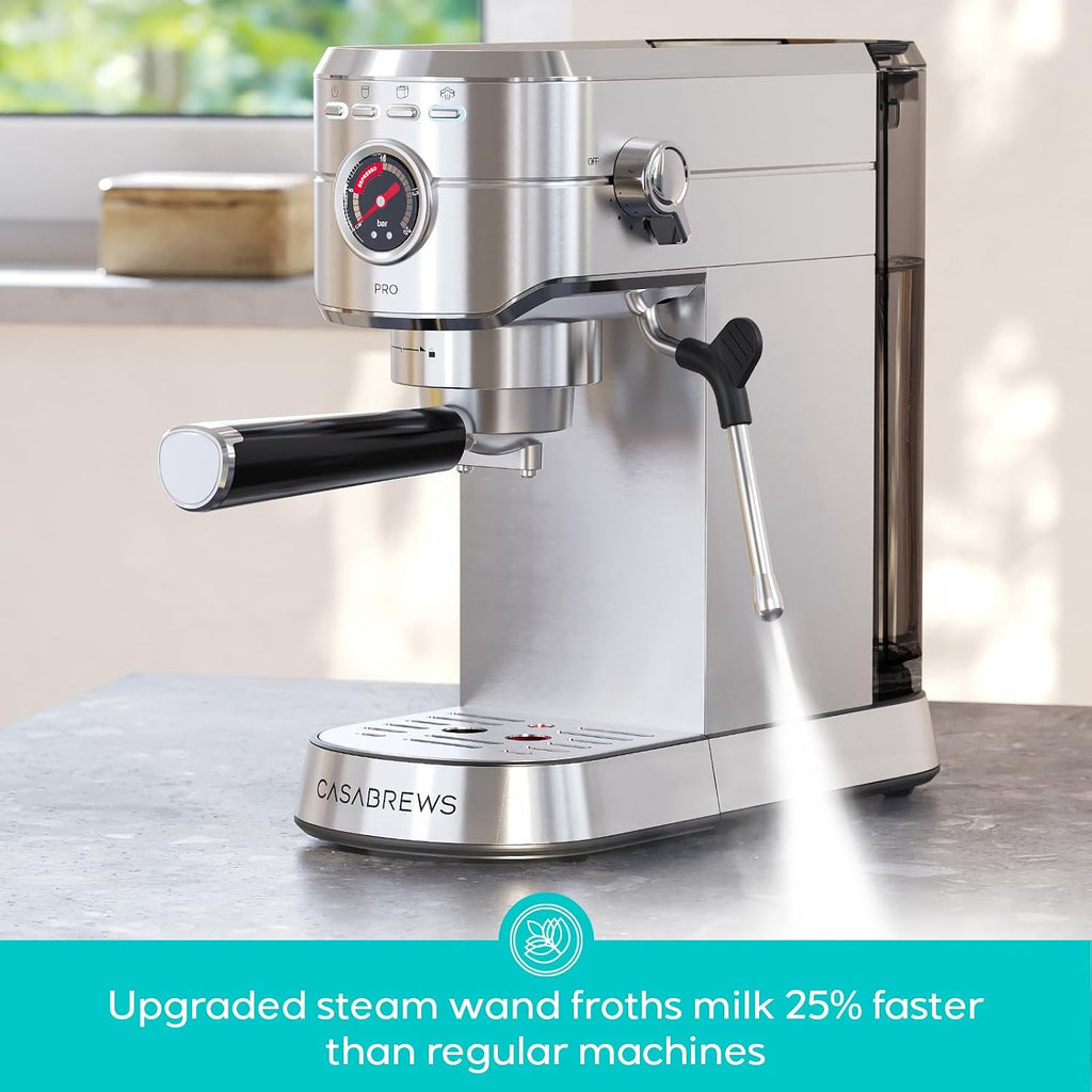 5418 PRO Espresso Machine with Fast Heating System and Steam Wand | Brew Ready in 5 Seconds, Brews 2+ Milk Drinks in