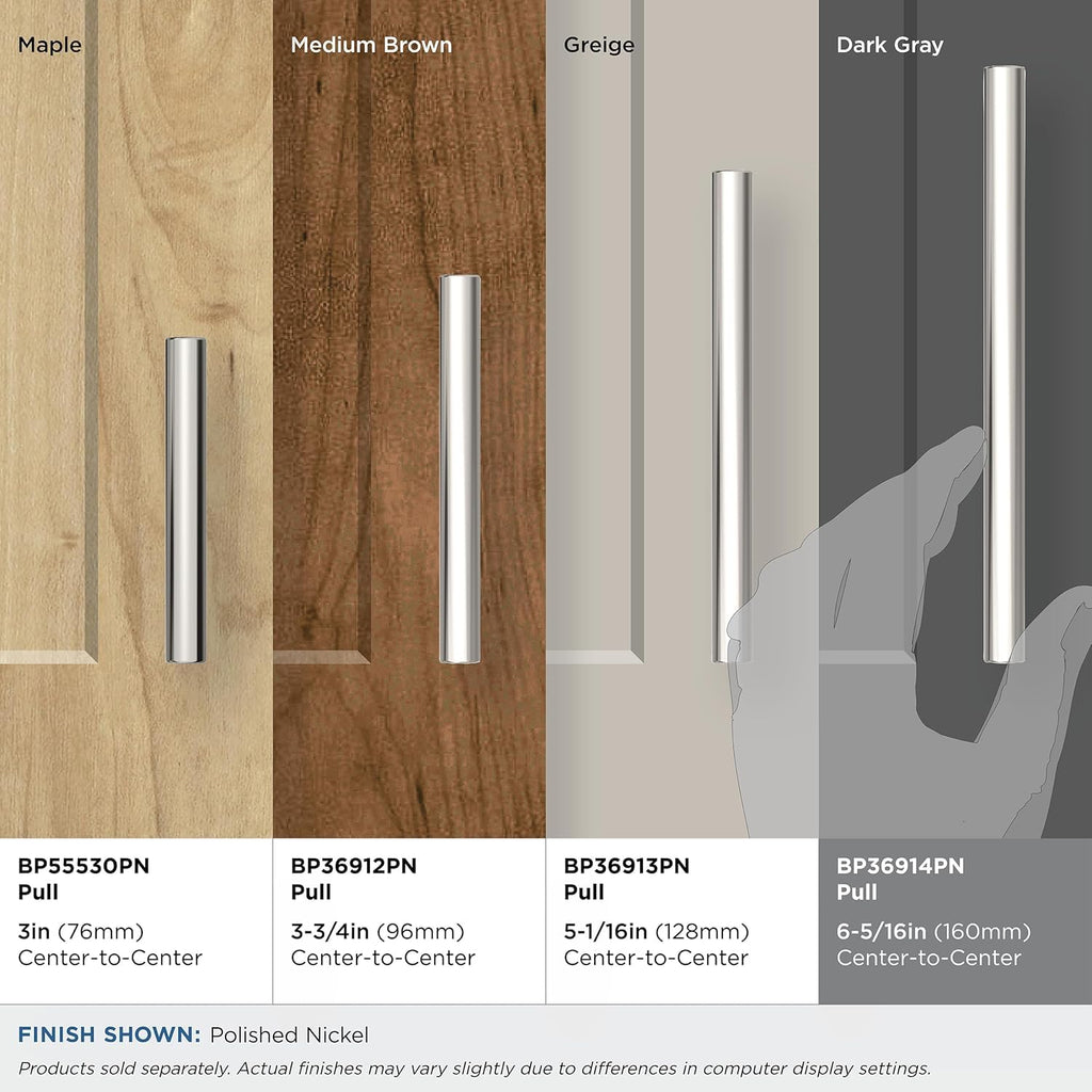 6-5/16" Versa Polished Nickel Drawer Pull