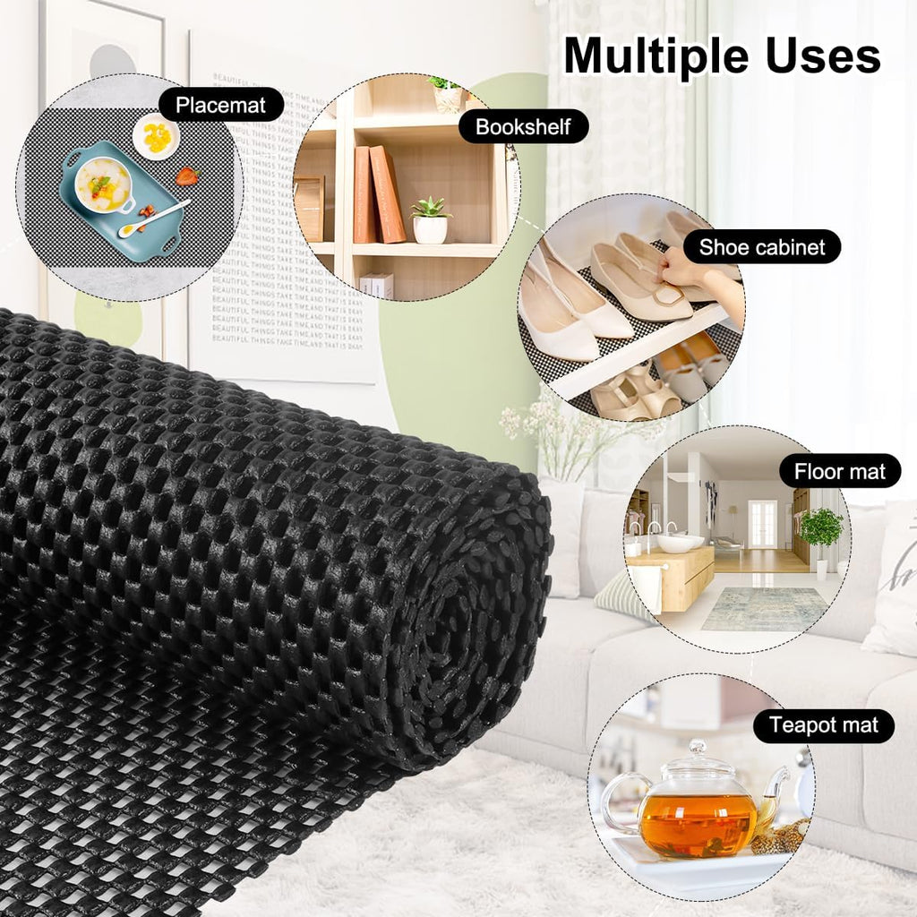 Non Slip Rug Pad Gripper 2 x 5 Feet Extra Thick Pads Carpet Pads - Set of 13
