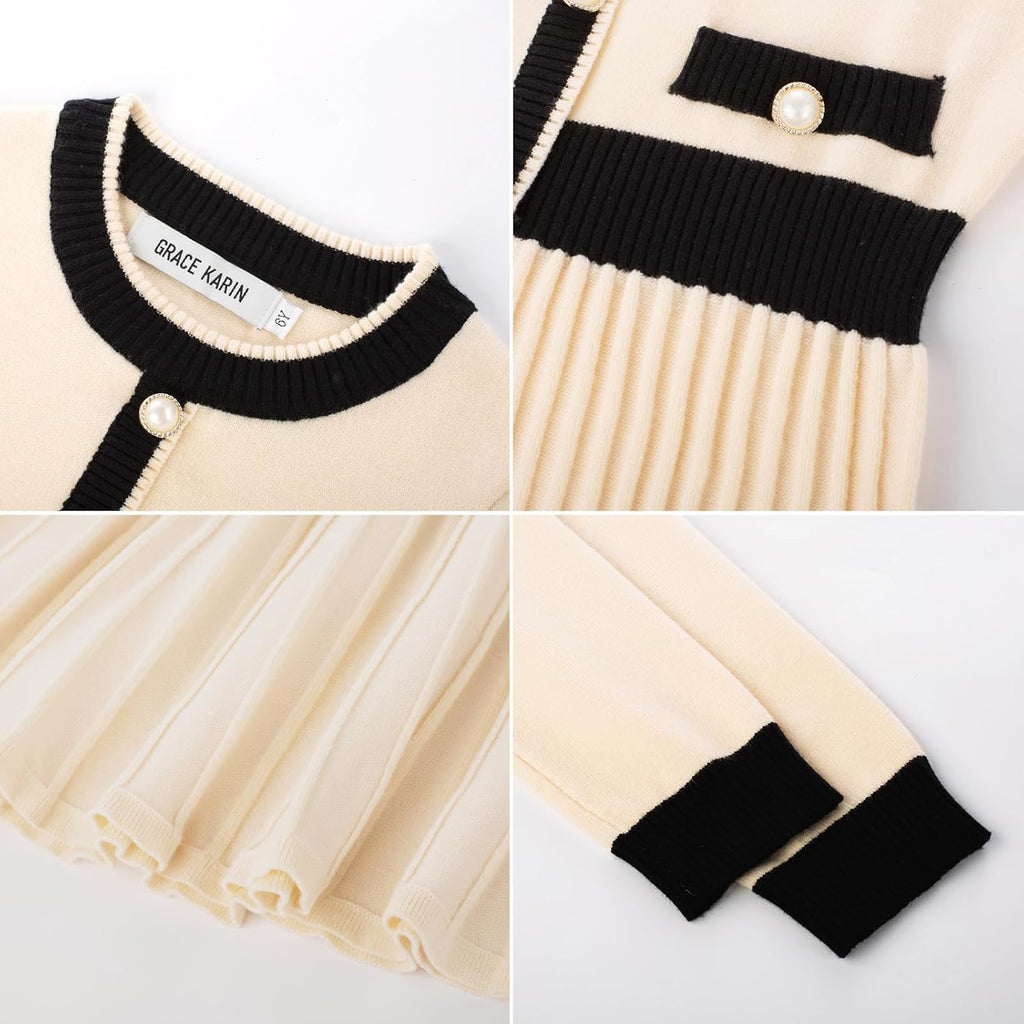 Girls Sweater Fall Dress Long Sleeve Casual Winter Dresses