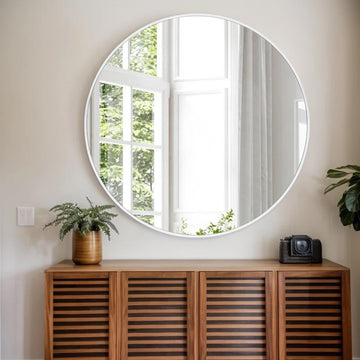 36 inch Large Round Bathroom Mirror for Wall Decor