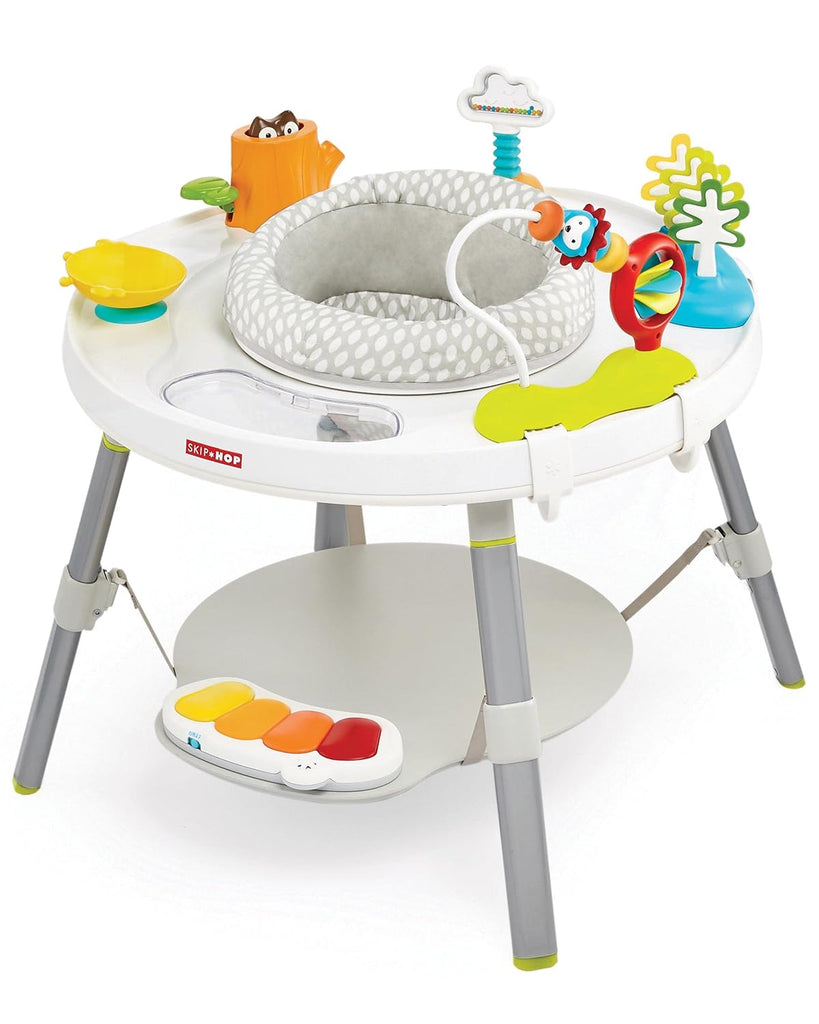 Baby High Chair 4-in-1 Convertible & Activity Center Play Table with Cruise & Bounce Features, 4mo+