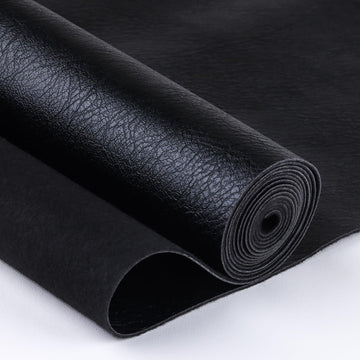 Faux Leather Sheets Rough Texture Surface 12" x 53" (30cm x 135cm) Inch Leather Fabric for DIY Crafting Thick Durable