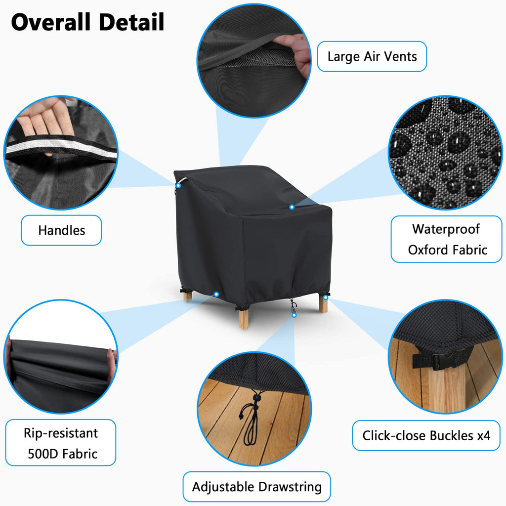 2 Pack 32" W x 37" D x 36" H, Black