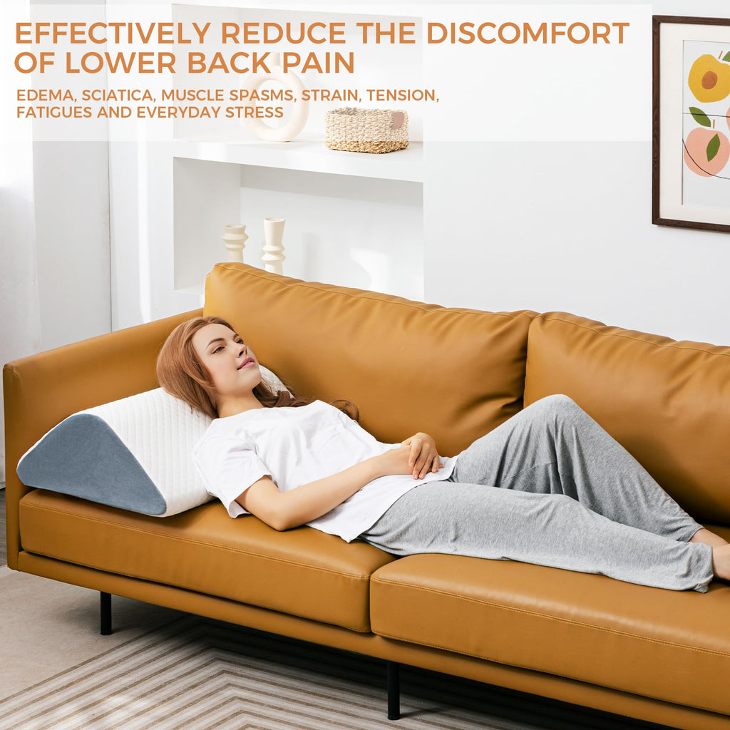 Wedge Pillow for Post-Surgery Recovery-Leg Elevation Support for Sleep Position, Alleviating Lower Back & Hip Pain