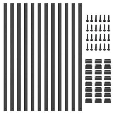 50 Pack 36" Metal Deck Balusters for Deck, Porch and Stair Railings