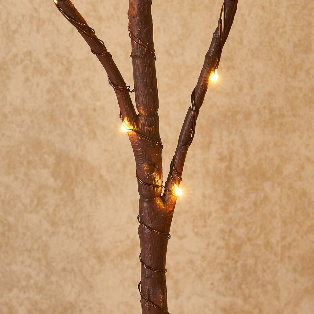 Lighted Brown Twig Branches Plug in with Dimmer and Timer 30IN 150 LED Fairy Lights, Lighted Willow Branches for