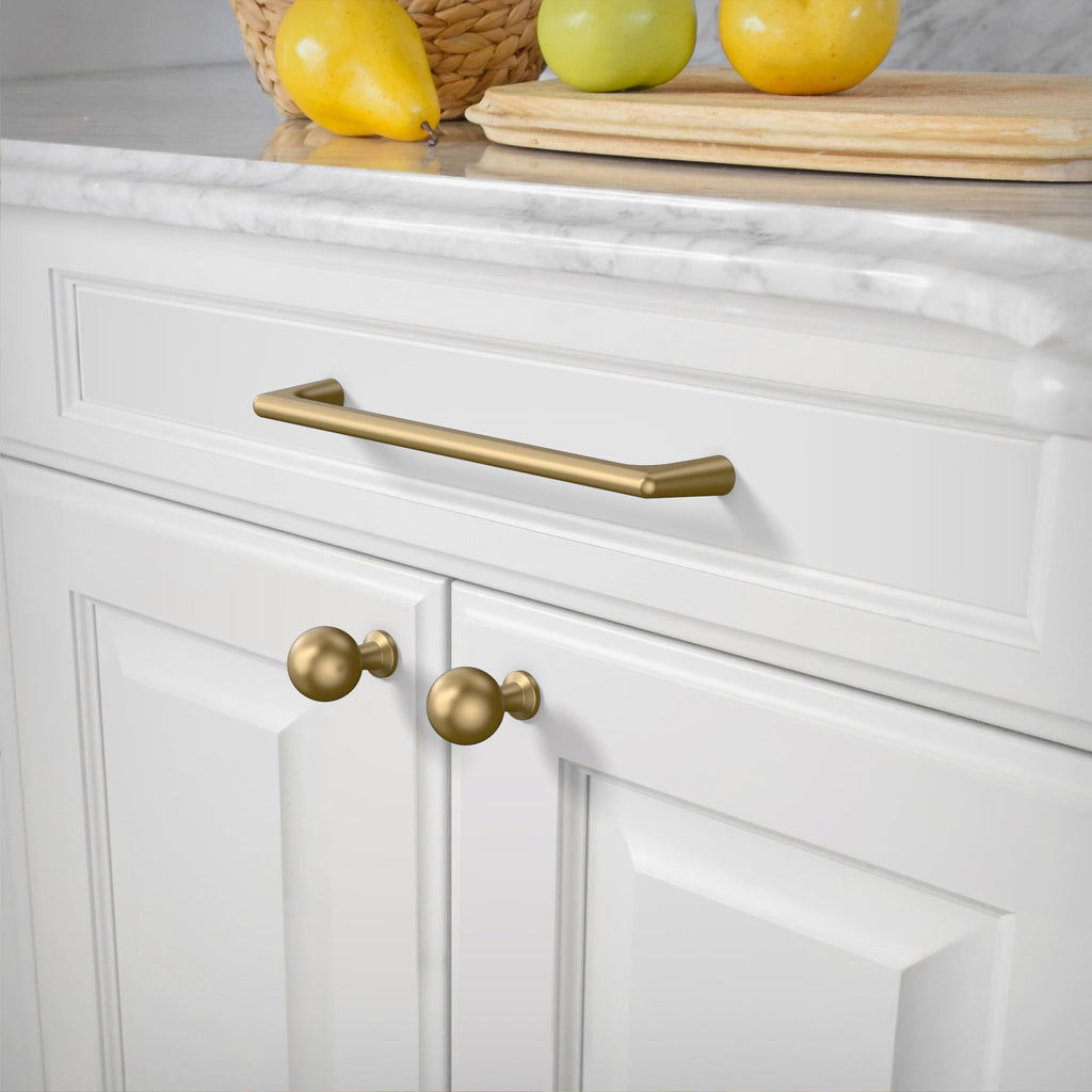 10 Pack Champagne Bronze Cabinet Pulls 6.3 Inch(160MM) Hole Centers Kitchen Cabinet Handles Hardware Kitchen Handles