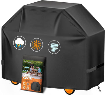 Grill Cover 40 Inch - Small Gas BBQ Cover for Outdoor Grill - 600D Outside Barbecue Covers Waterproof Heavy Duty for