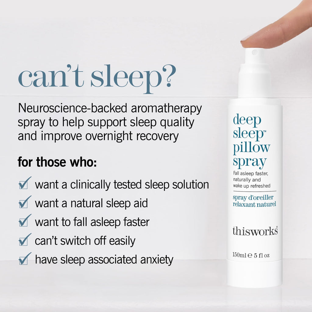 Works Deep Sleep Pillow Spray 5 fl oz - Natural Sleep Aid
