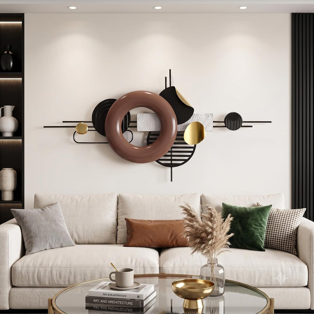 3D Large Metal Wall Art Decor Entryway 43.3"x21.7"