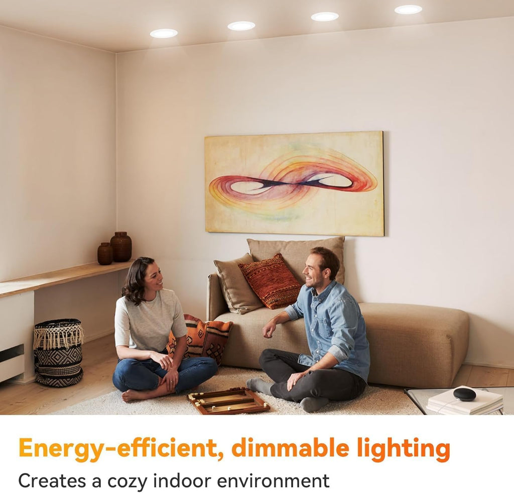 6 Pack BR30 Led Bulb 65W Equivalent, Dimmable LED Flood Light Indoor, E26 Base, 5000K Daylight, 9W, 800 LM, Recessed