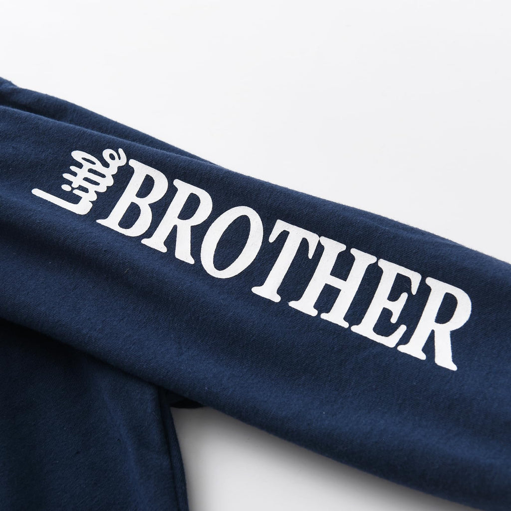 Newborn Infant Baby Boy Clothes Long Sleeve Little Brother Romper + Casual Pants + Hat 3PCS Outfits Set