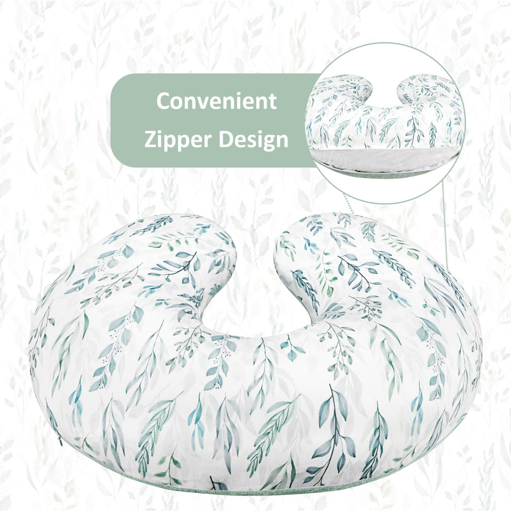 Nursing Pillow Cover, Soft Stretchy Nursing Cover for Breastfeeding Pillow, 1 Pack Reversible Removable Slipcover for