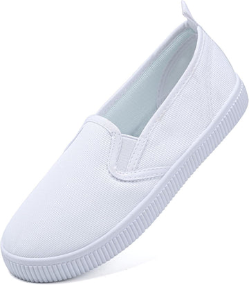 Girls White Shoes Canvas Comfortable Causal Sneakers